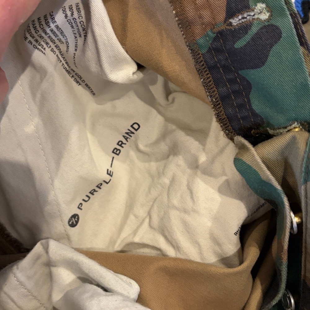 ❄️ Rare Used Dry cleaned Men’s Purple Brand cargo - Picture 6 of 12